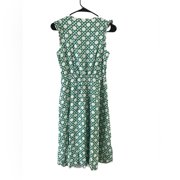 Ann Taylor green midi sleeveless summer dress - Picture 4 of 5